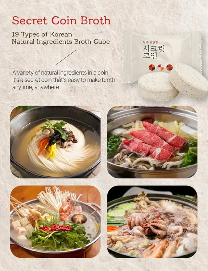Kitchen Story Secret Coin Fresh Taste Stocks Broth 20 Tablets x 5 Packs Original Deep Taste/freeze-dried