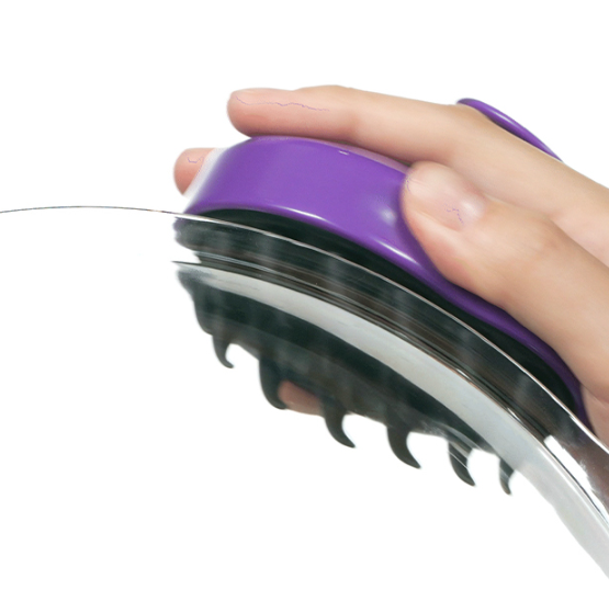KUNDAL Scalp Massage Shampoo Brush, Purple, 1pc