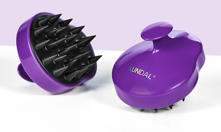 KUNDAL Scalp Massage Shampoo Brush, Purple, 1pc