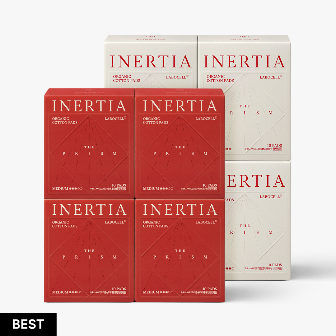 [8PACK SET] INERTIA Organic Labocell™ Premium Period Pads - PRISM