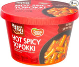 Dong Won Hot Spicy Topokki Cup, Traditional Korean Rice Cake, 4.23 Ounce (Pack Of 3)