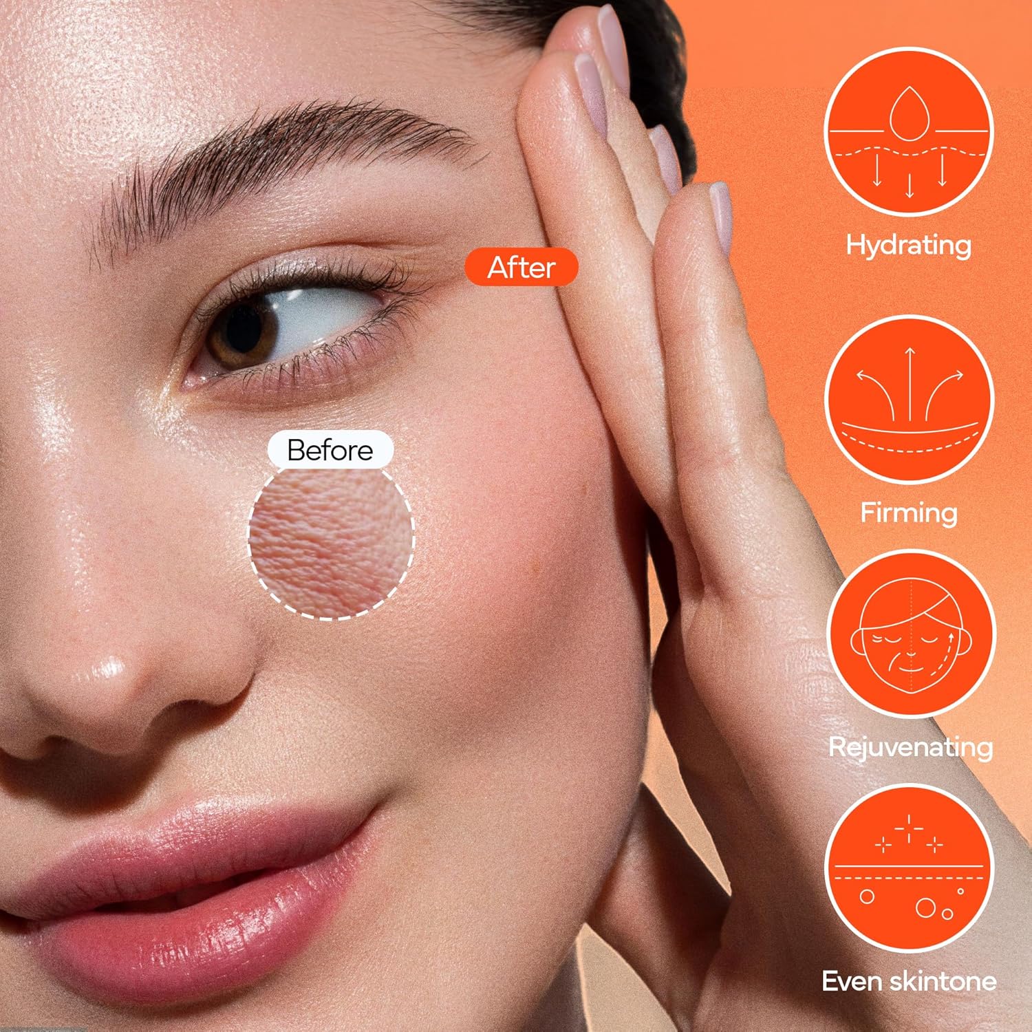 Ivoskin Collagen Jelly Hydro-Bomb Plump Mask – 4-Pack Hydrating & Firming Face Masks with 670,000 ppm Collagen