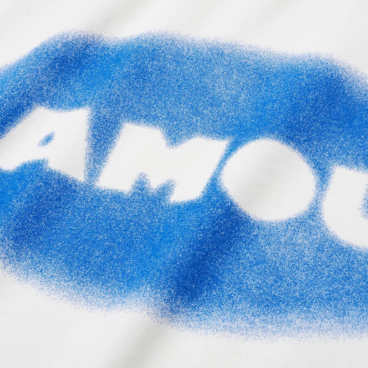 Amou Vintage Round Logo Washing Half T-shirts