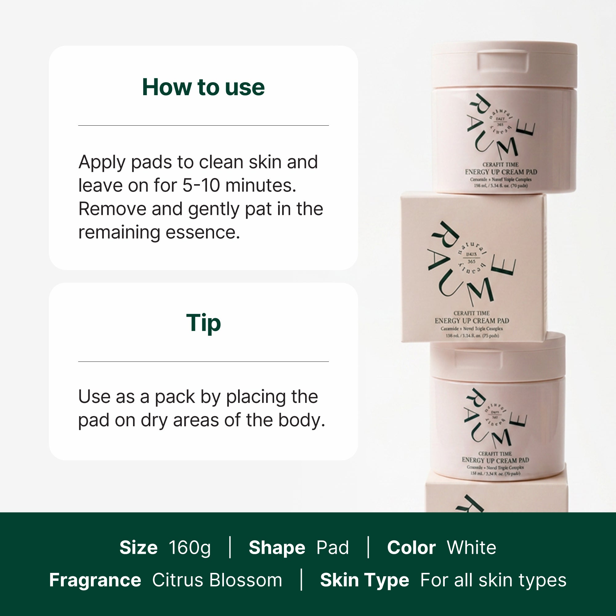 Cerafit Time Energy Up Cream Pad
