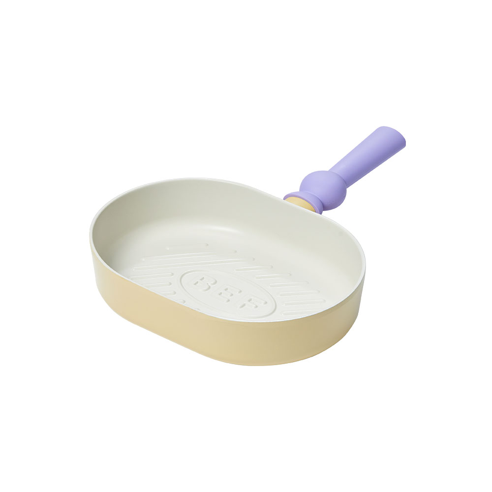 Better Finger Cast Aluminum Grill Pan Oval Shaped 10"