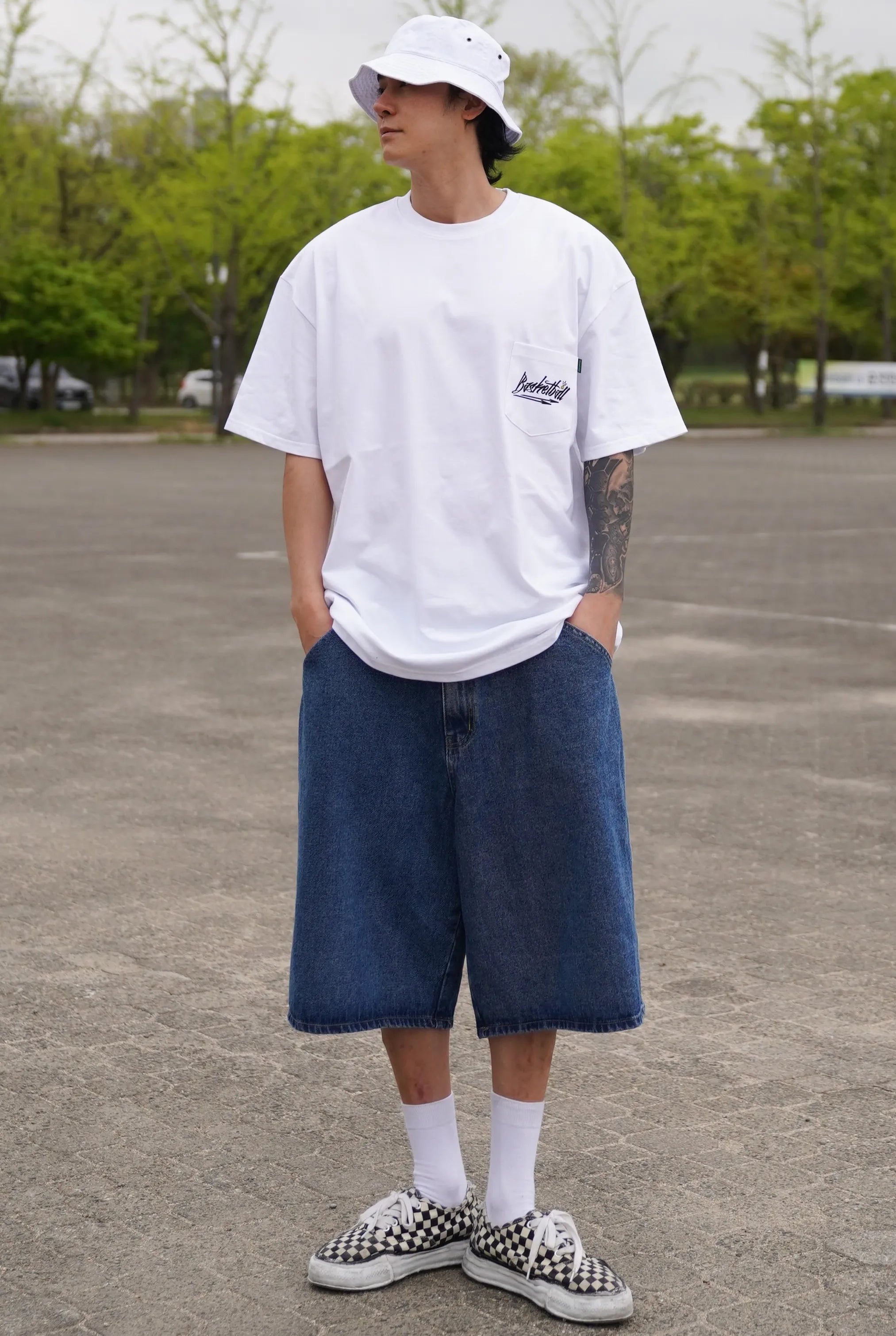Basketball Overfit Heavyweight Pocket Short Sleeve T-Shirt