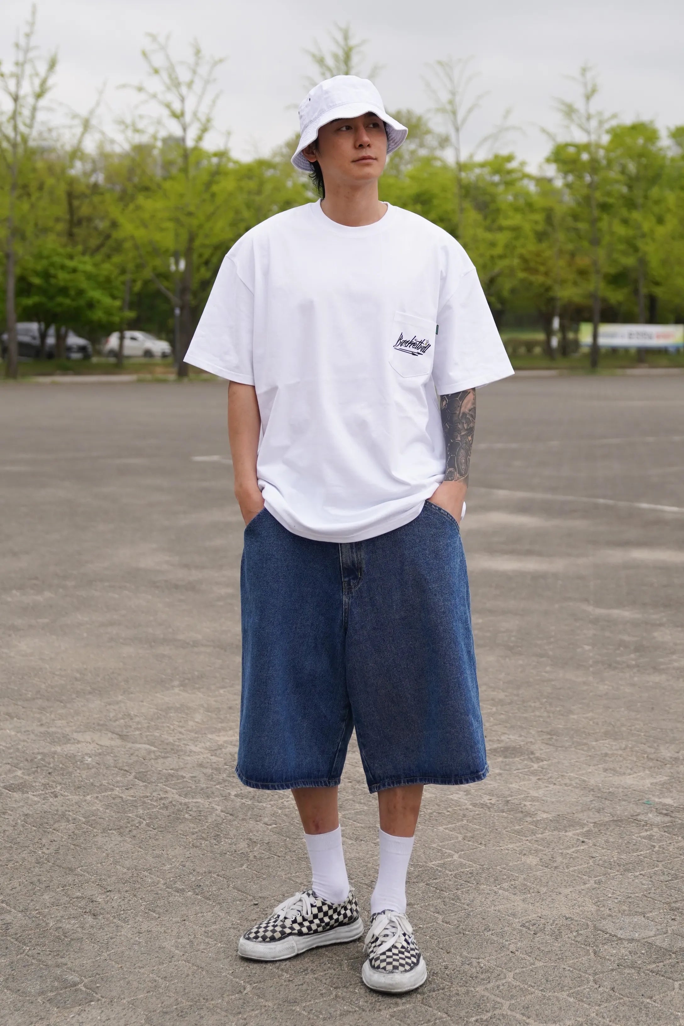 Basketball Overfit Heavyweight Pocket Short Sleeve T-Shirt