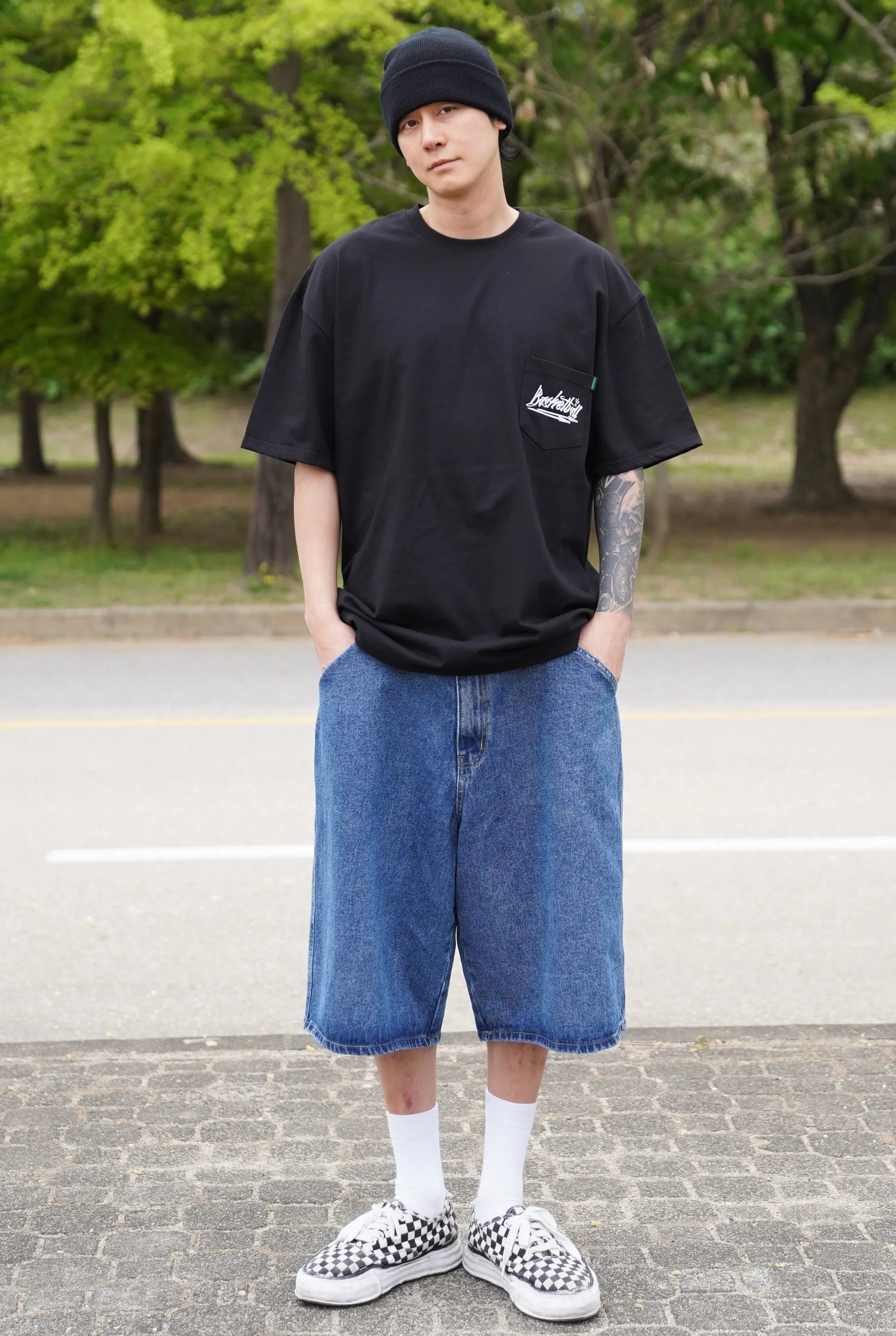 Basketball Overfit Heavyweight Pocket Short Sleeve T-Shirt