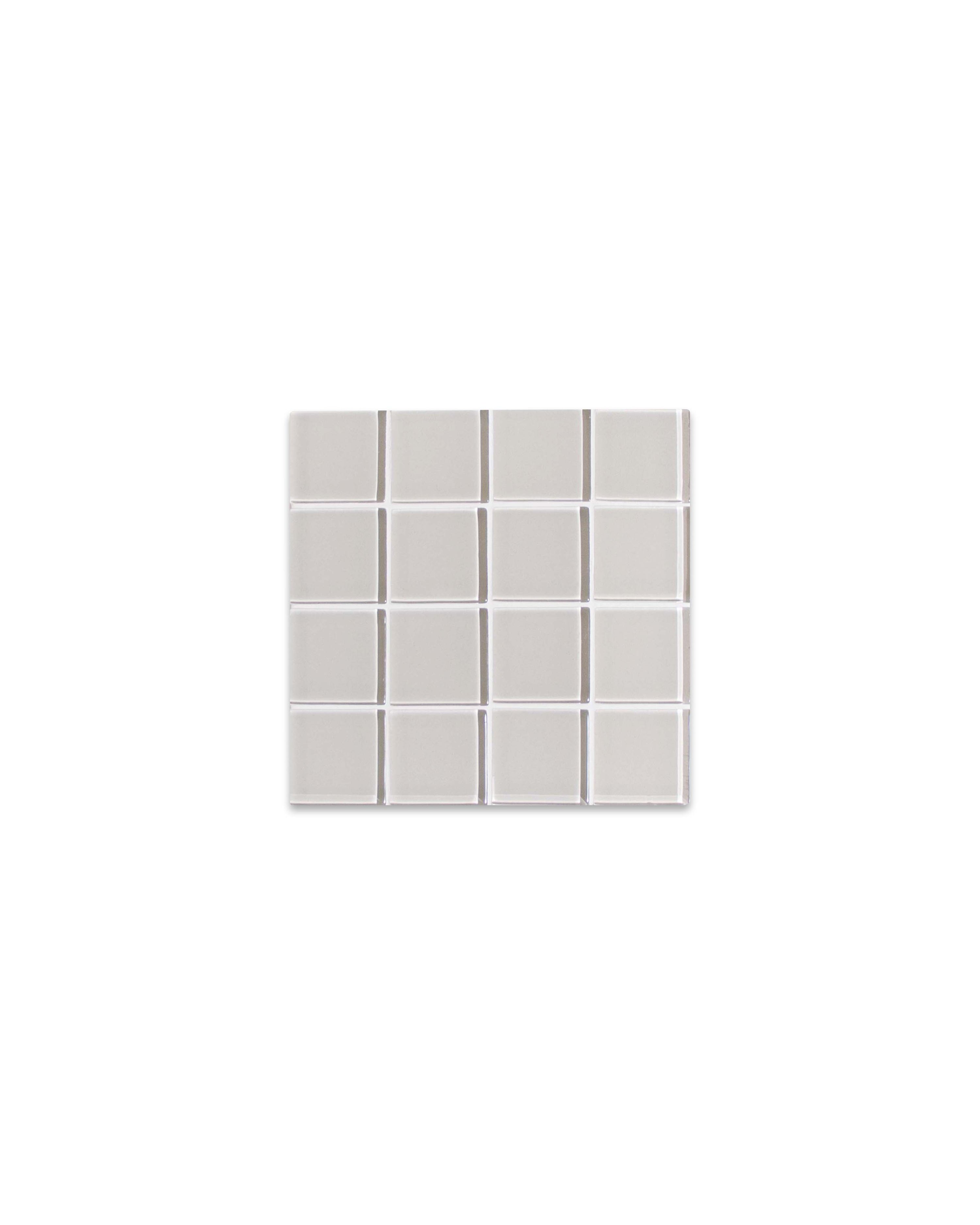 GLASS TILE COASTER - Beige Canvas