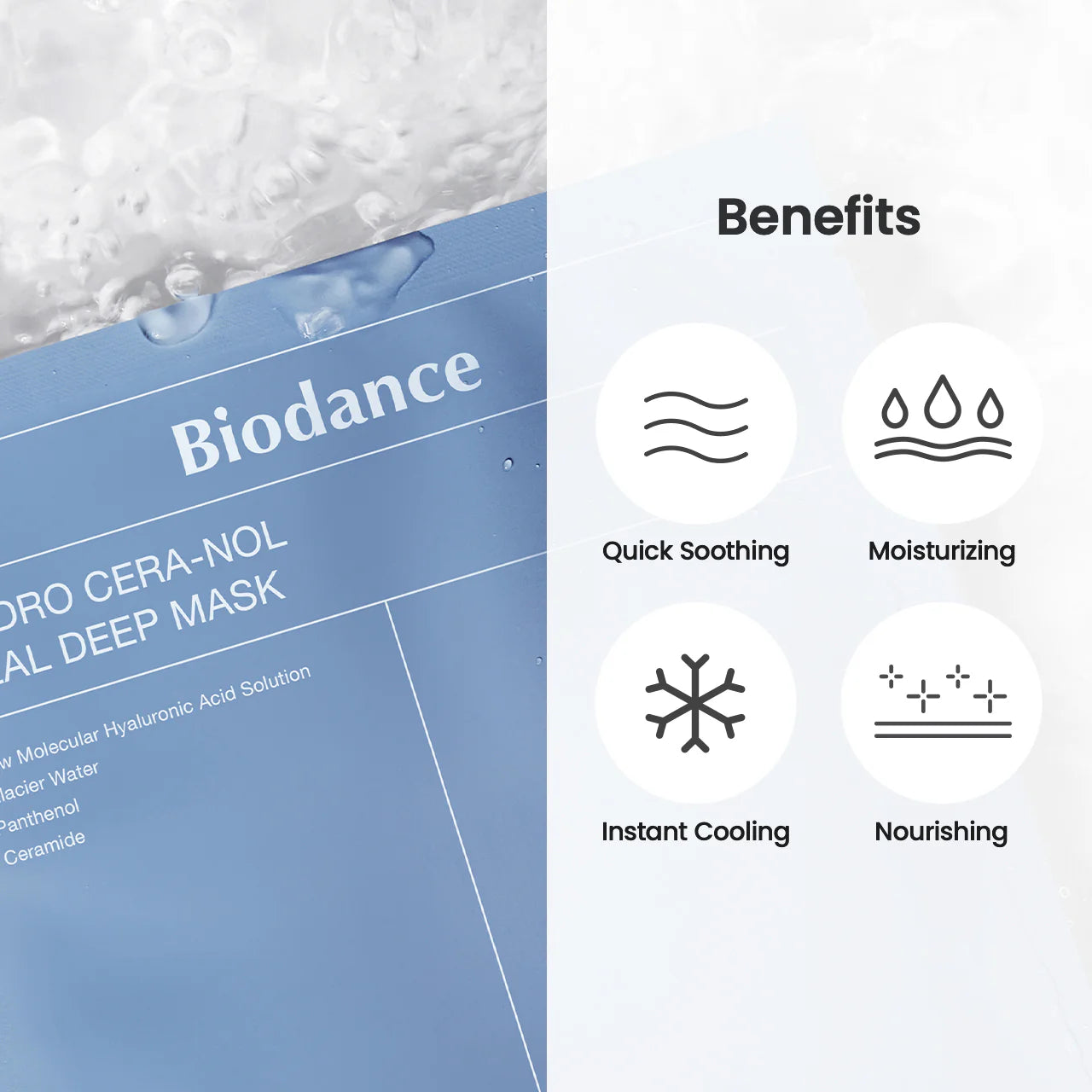 Biodance Hydro Cera-Nol Real Deep Mask Sheet 4P