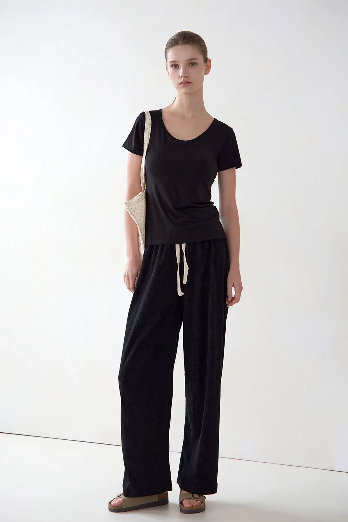 Cap-built modal inner short sleeve t-shirt
