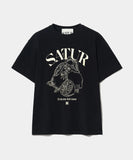 Capri Citron Drawing Summer Graphic Short Sleeve T-Shirt