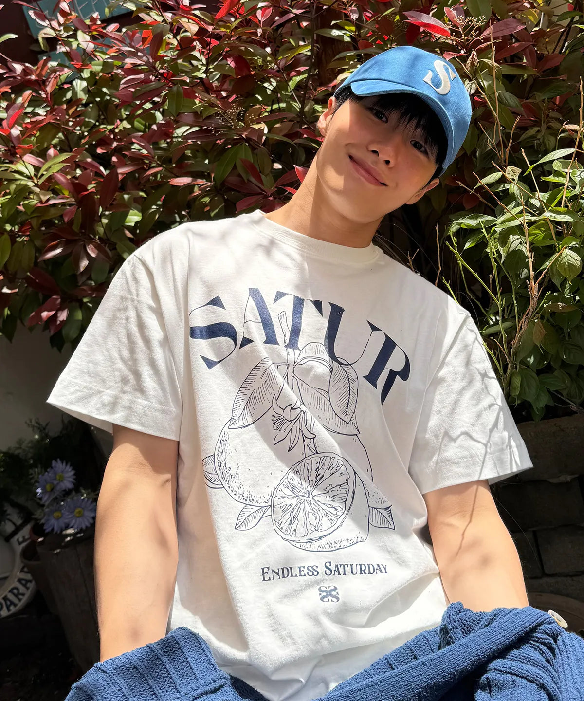 Capri Citron Drawing Summer Graphic Short Sleeve T-Shirt