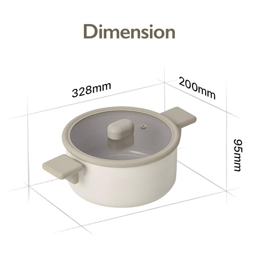 Chou Chou 8" Nonstick Ceramic Casserole – IH Compatible