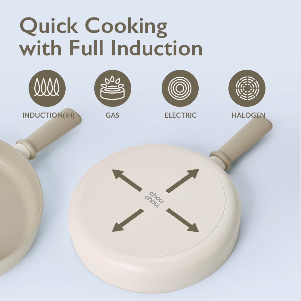 Chou Chou 8" Nonstick Ceramic Casserole – IH Compatible