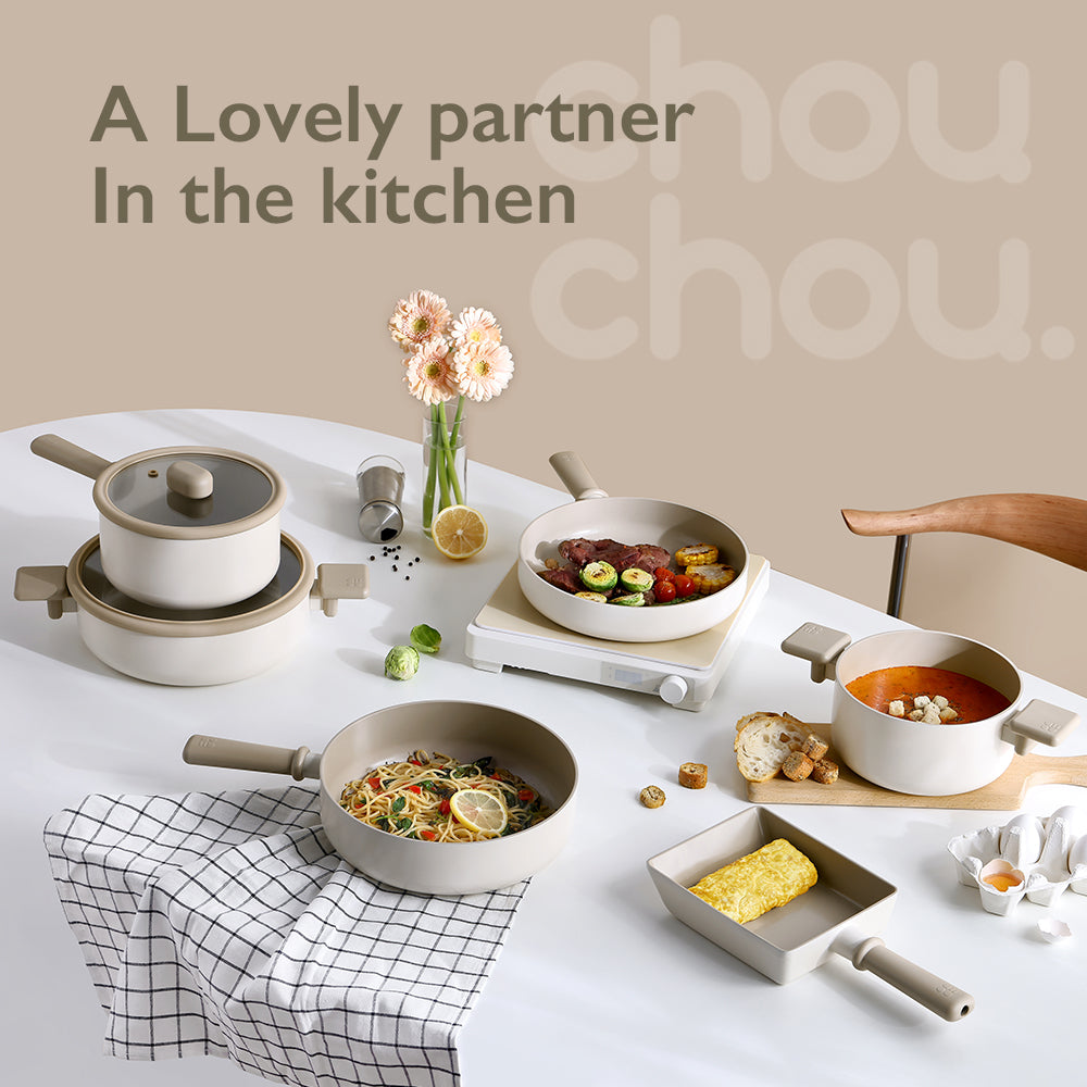 Chou Chou 8" Nonstick Ceramic Casserole – IH Compatible