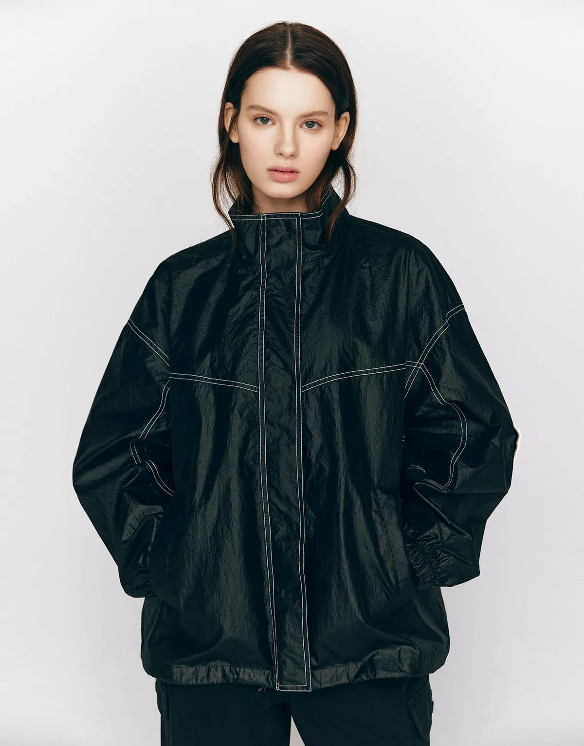 Coated Overfit Jacket