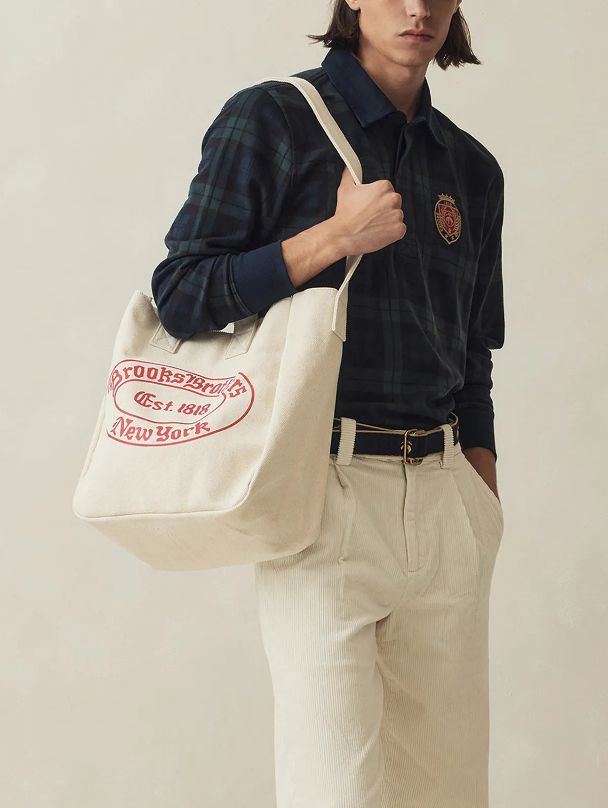 Cotton Label Logo Tote Bag