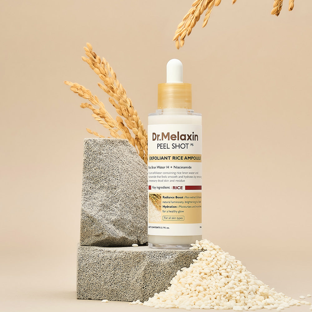 DR.MELAXIN Peel Shot Glow White Rice Ampoule 80ml - KBEAUTY X