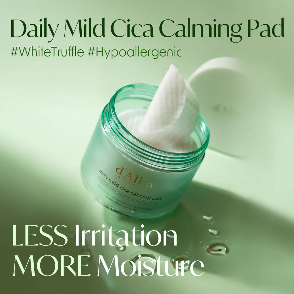 d'Alba Daily Mild Cica Calming Pad 165ml (50ea)