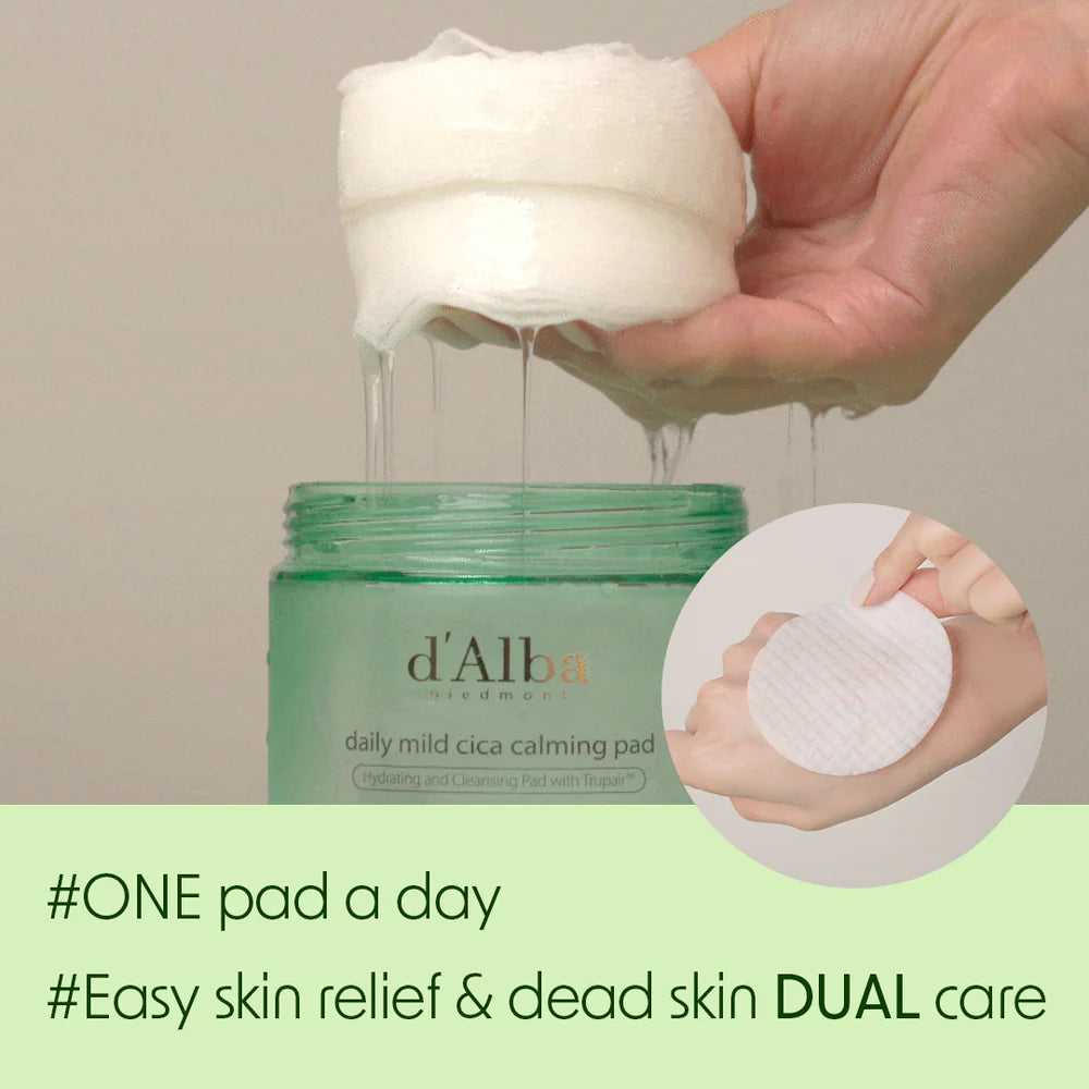 d'Alba Daily Mild Cica Calming Pad 165ml (50ea)