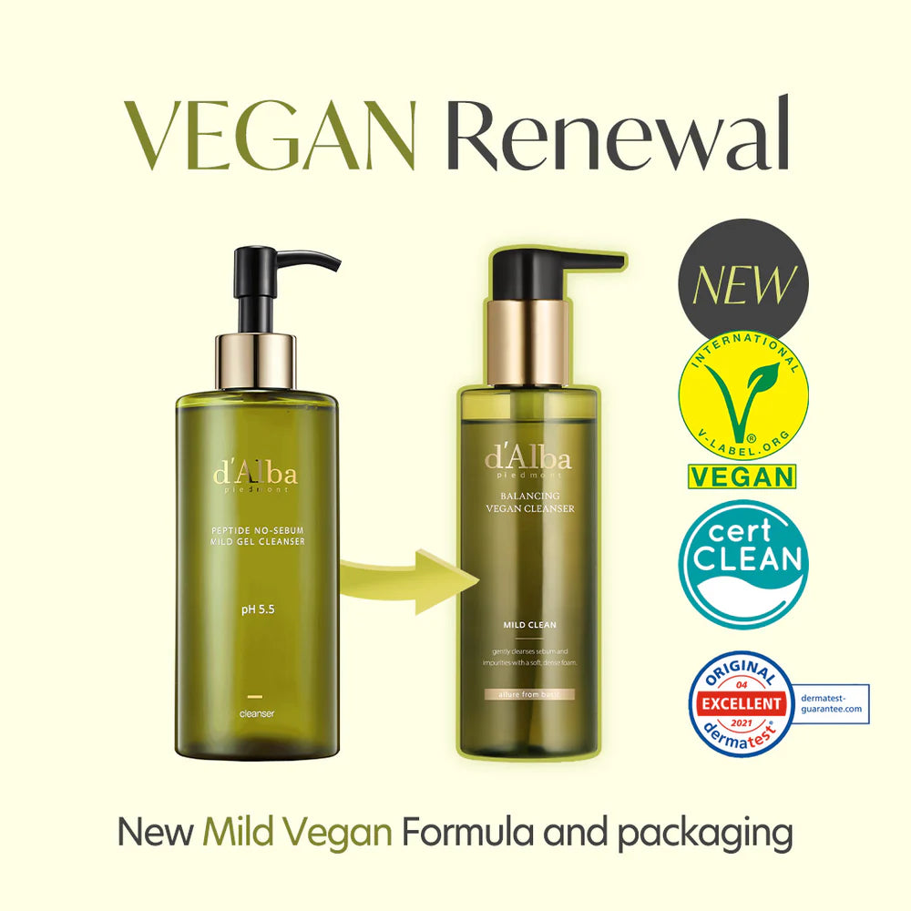 d'Alba Mild Balancing Vegan Cleanser 200ml