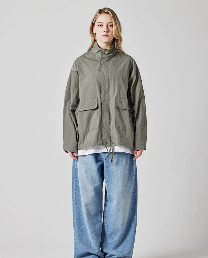 Essential Nylon Standneck Wind Jacket