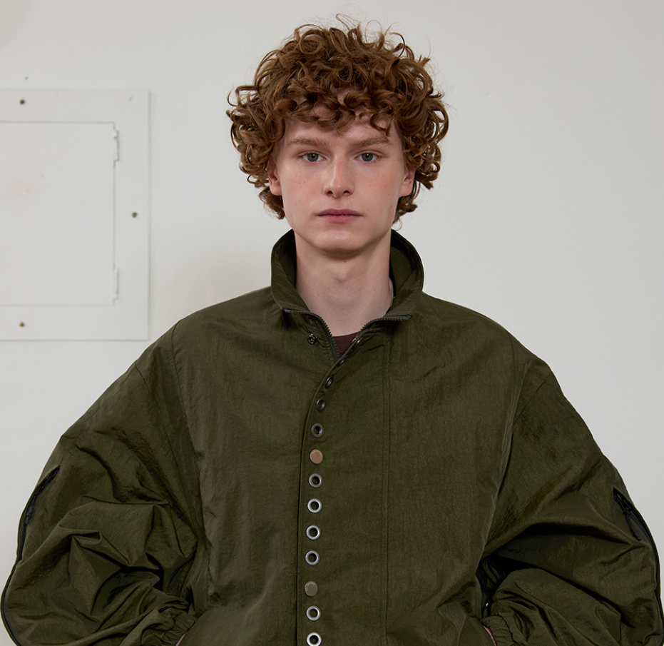 Eyelet Wind Breaker Jacket