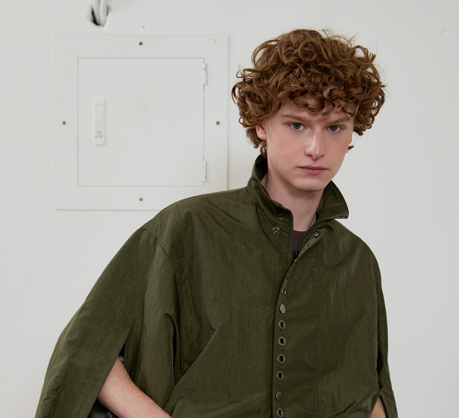 Eyelet Wind Breaker Jacket
