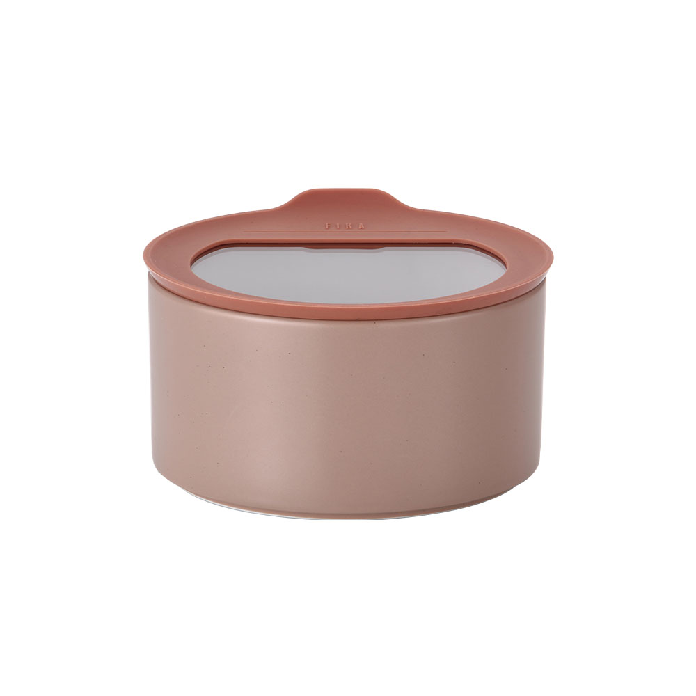 FIKA ONE 34 oz Ceramic Round Food Storage Container