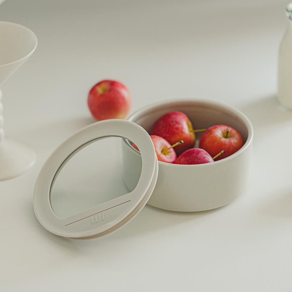 FIKA ONE 7 oz Ceramic Round Food Storage Container