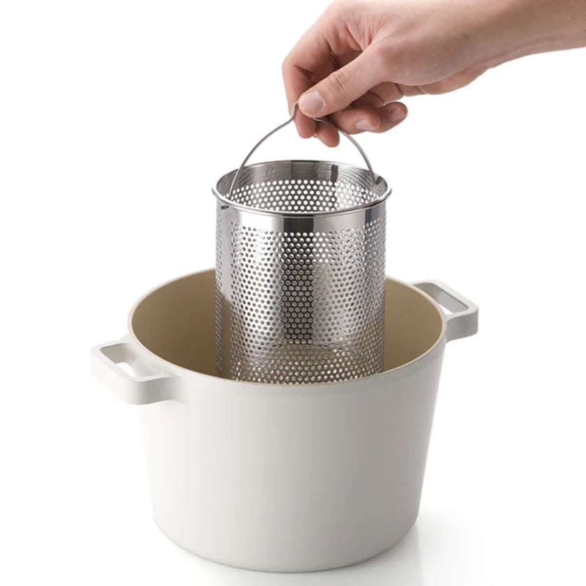 FIKA 4.9QT Deep Stock Pot with insert