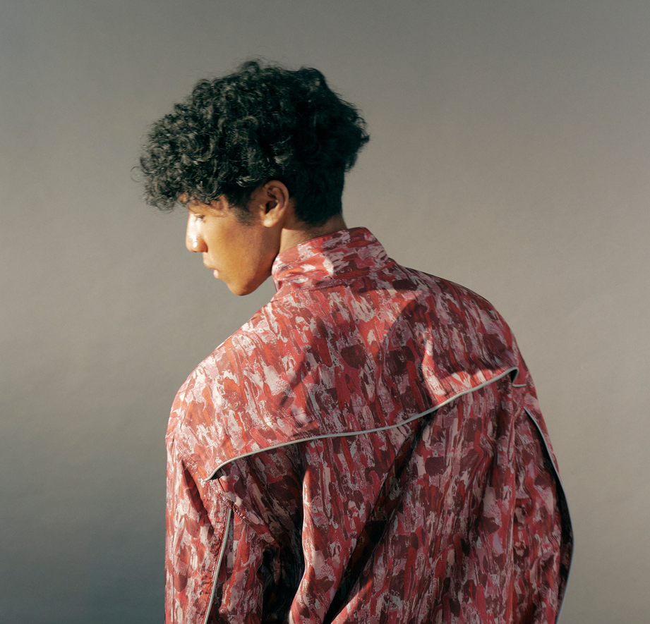 Flame Pattern Windbreaker