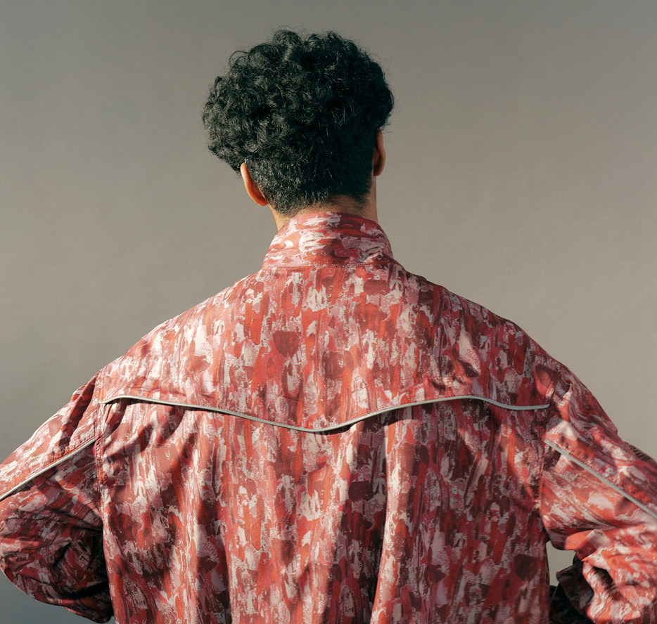 Flame Pattern Windbreaker