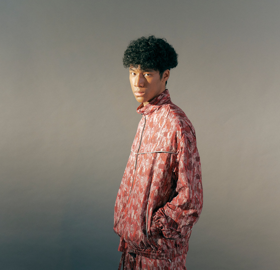 Flame Pattern Windbreaker