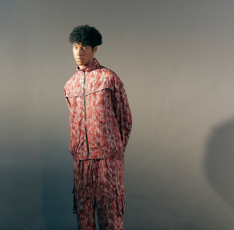Flame Pattern Windbreaker