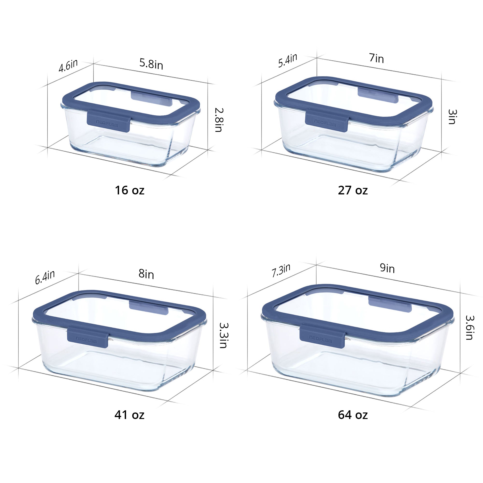Rectangular Food Storage