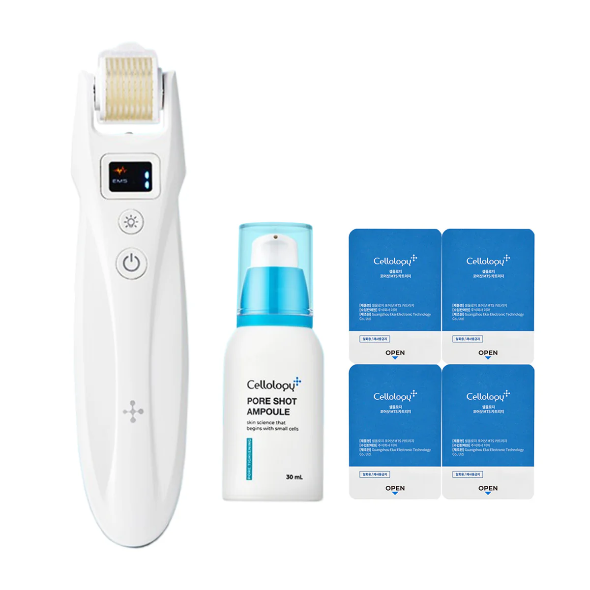 Cellology Pore Shot MTS Set (MTS Device + Ampoule 30ml + 4 Cartridges)