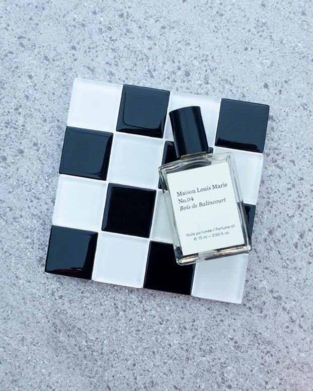 GLASS TILE COASTER - Checkered