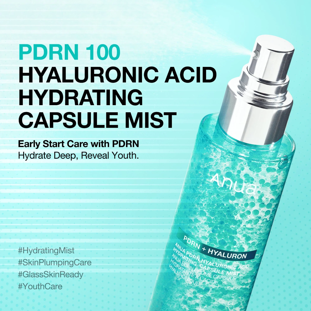 Anua PDRN Hyaluronic Acid Hydrating Capsule Mist 100ml