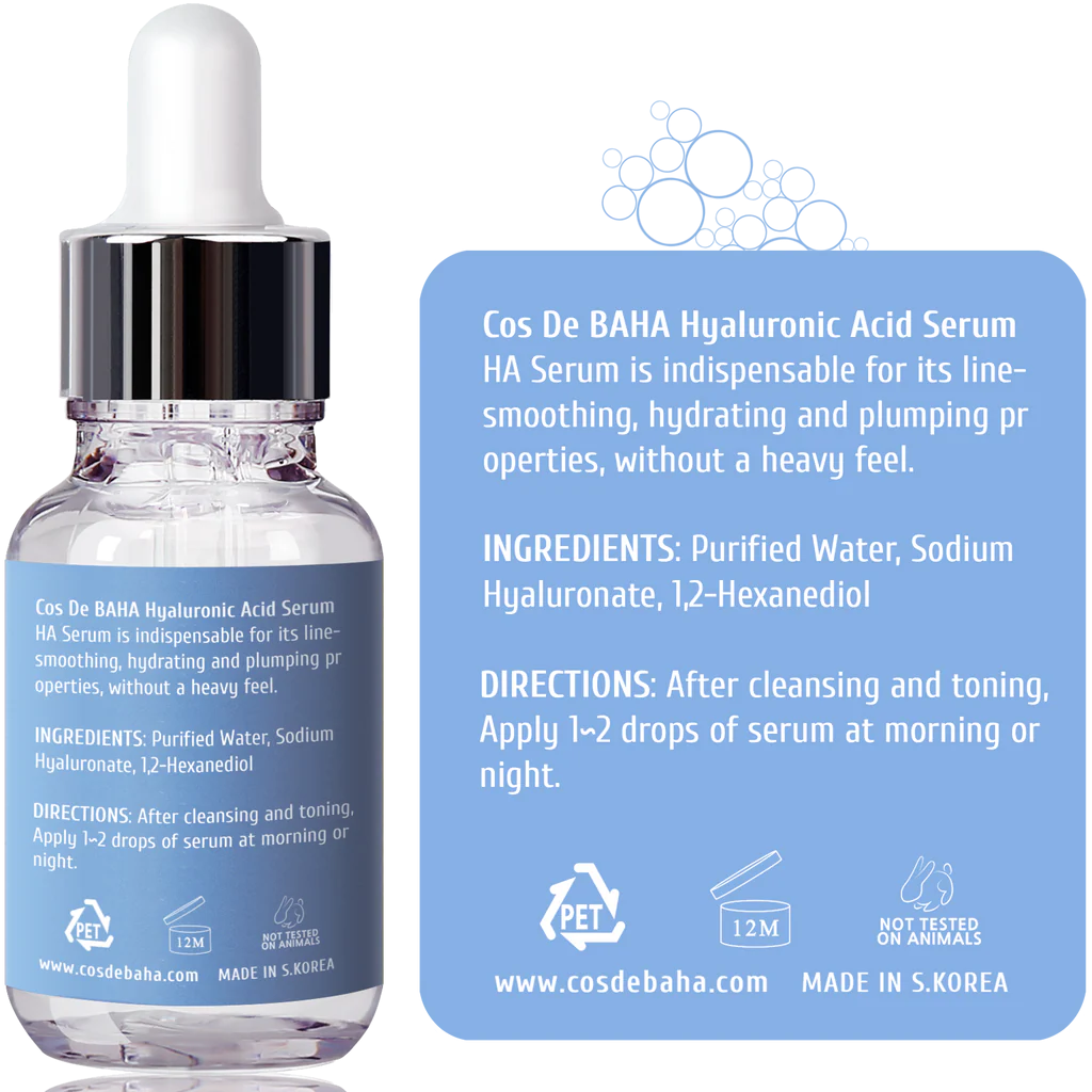Cos de BAHA Hyaluronic Serum 60ml