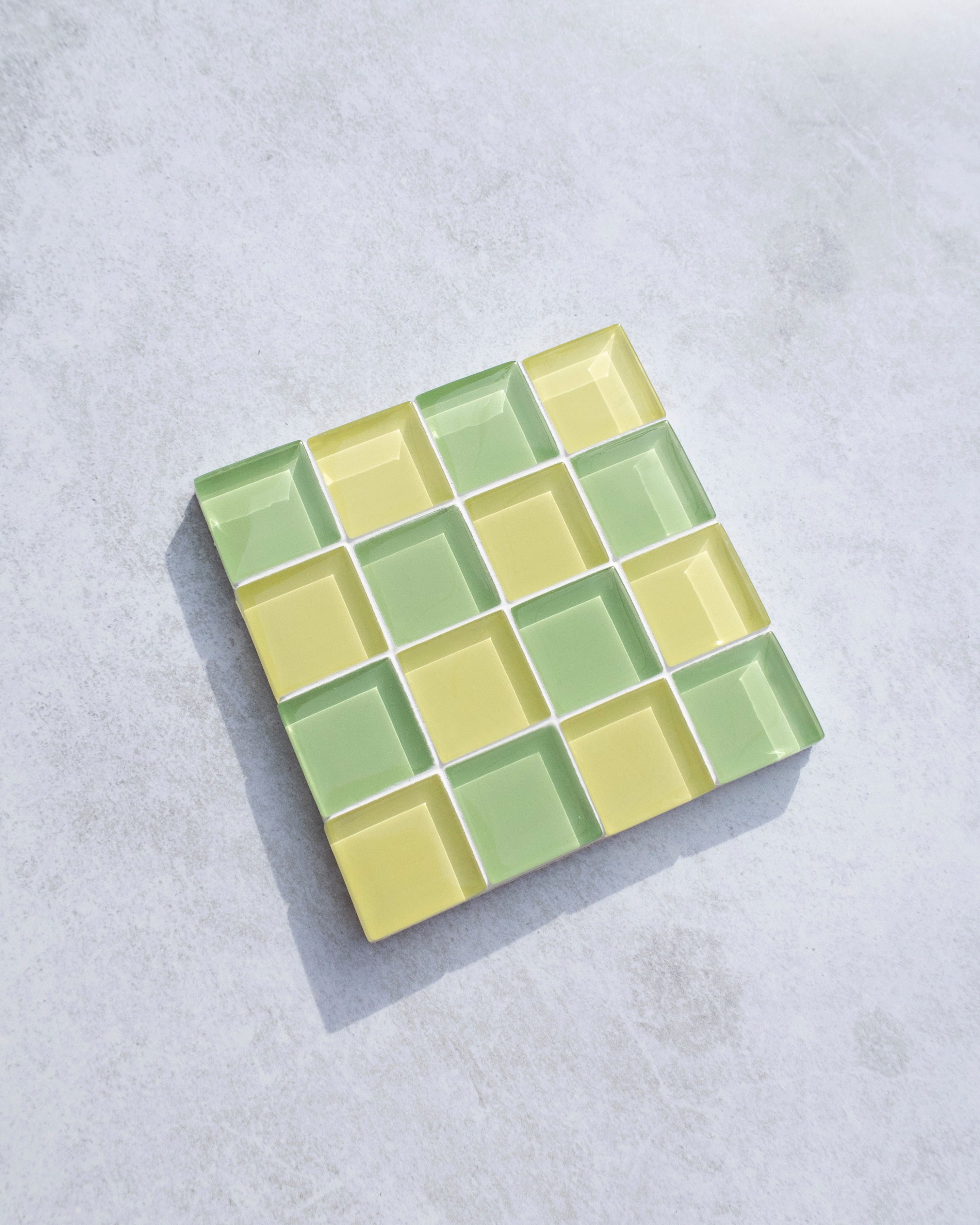GLASS TILE COASTER - Baby Corn