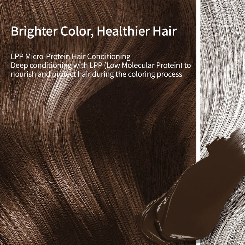 PARKJUN BEAUTYLAB PREMIUM SALON GRAY COVERAGE HAIR COLOR – 300ML LARGE SIZE DARK BROWN