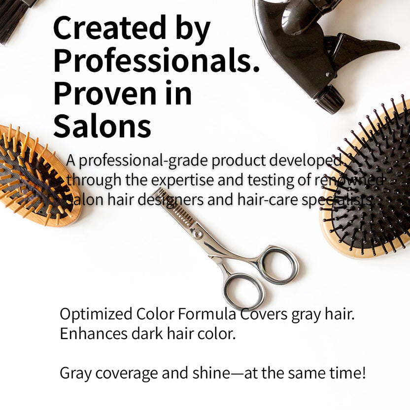 PARKJUN BEAUTYLAB PREMIUM SALON GRAY COVERAGE HAIR COLOR – 300ML LARGE SIZE DARK BROWN