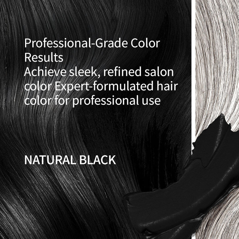 PARKJUN BEAUTYLAB PREMIUM SALON GRAY COVERAGE HAIR COLOR – 300ML LARGE SIZE NATURAL BLACK
