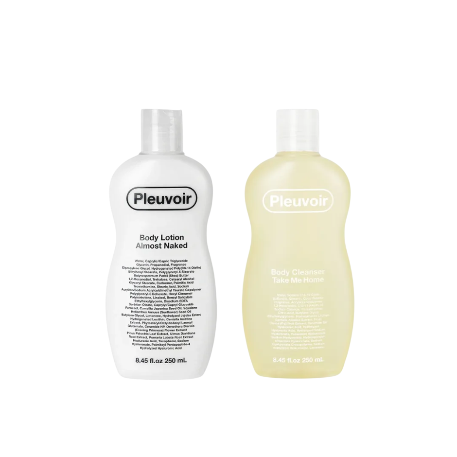 Pleuvoir Mix & Match Body Care Set – Lotion & Cleanser Duo (Choose any 2)