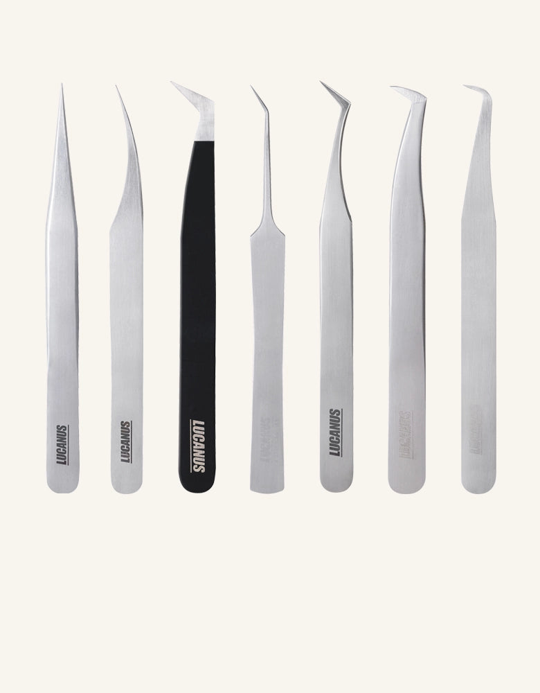 Lucanus Eyelash Tweezers 7 Types