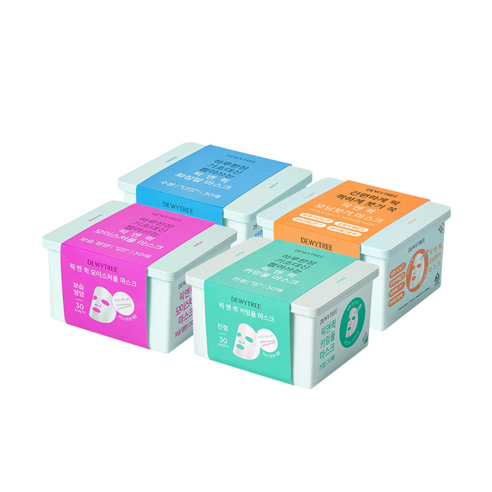 [Dewytree] Pick & Quick Makeup Remover Mask 30 Sheets 1 Pack a Day Skin Soothing Elasticity Moisture Hydration Large Capacity Mask Pack