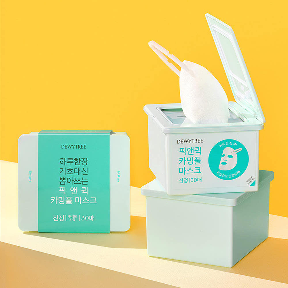 [Dewytree] Pick & Quick Makeup Remover Mask 30 Sheets 1 Pack a Day Skin Soothing Elasticity Moisture Hydration Large Capacity Mask Pack