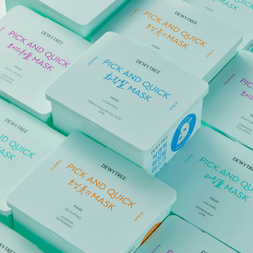 [Dewytree] Pick & Quick Makeup Remover Mask 30 Sheets 1 Pack a Day Skin Soothing Elasticity Moisture Hydration Large Capacity Mask Pack